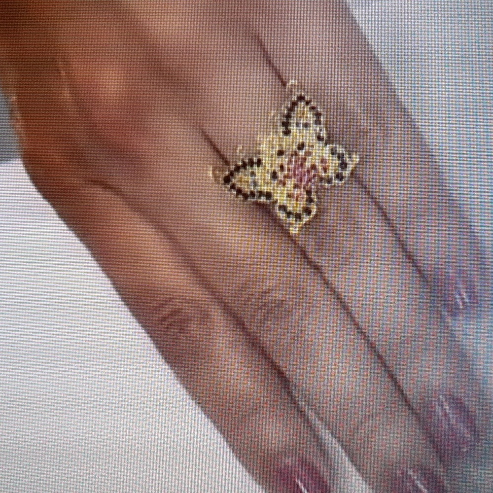 925 Genuine  Multi Sapphire and Ruby Butterfly. - Picture 15 of 15